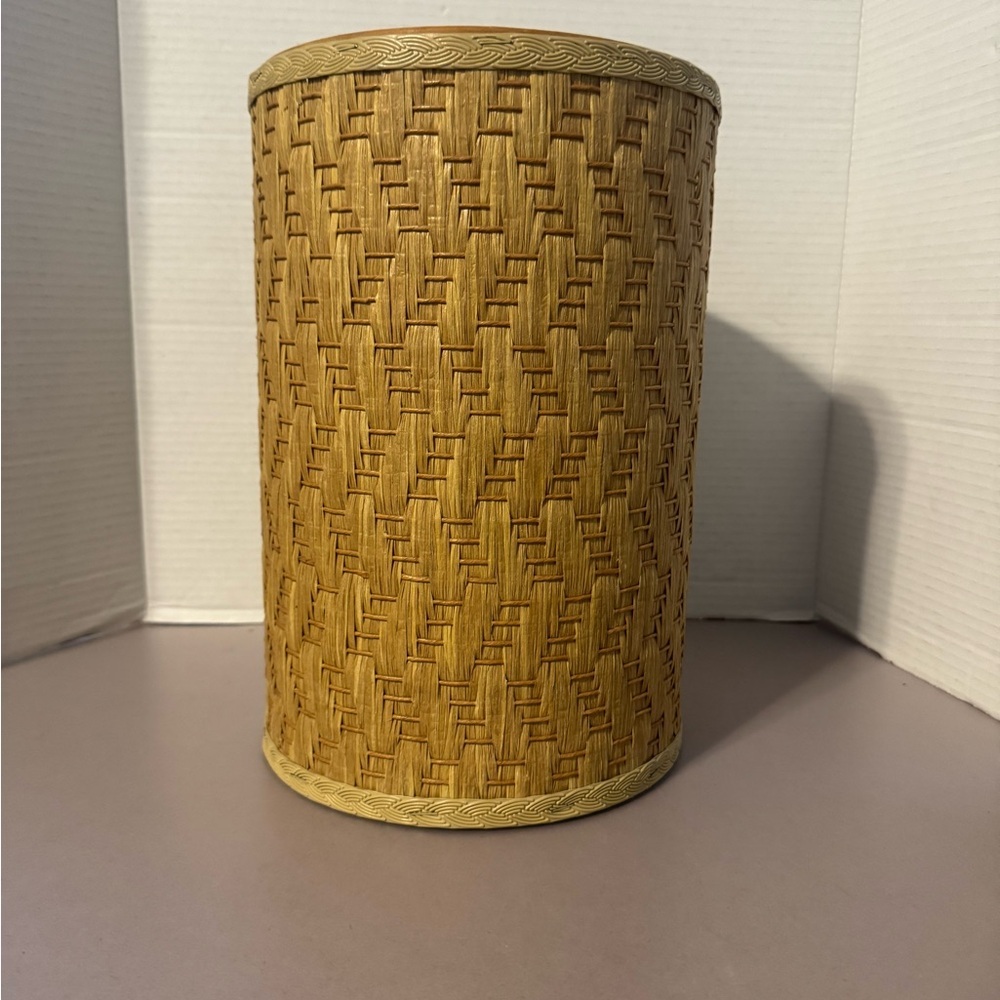 Woven Rattan Waste Basket